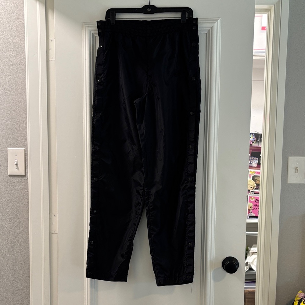 Nike Oversized Nylon Snap Away Black Pants